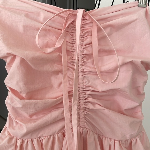 NWT STEVE MADDEN LACE TRIM LAYERED HALTER MINIDRESS - Picture 3 of 8